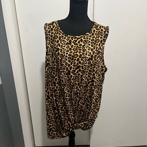 Leopard Print Sleeveless Top